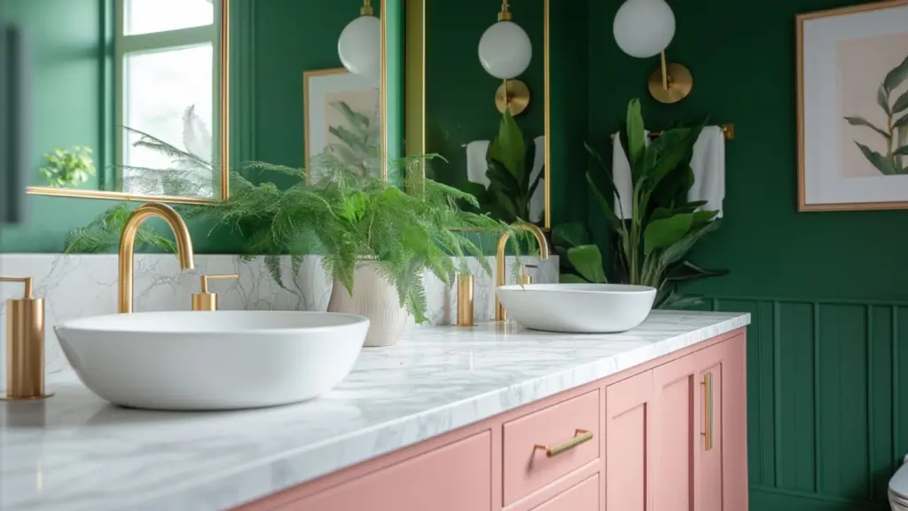 Modern Pink and Green Bathroom Decor Trends to Try Now
