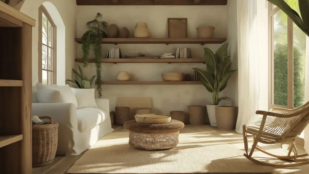Rustic Coastal Cottage Living Room Decors