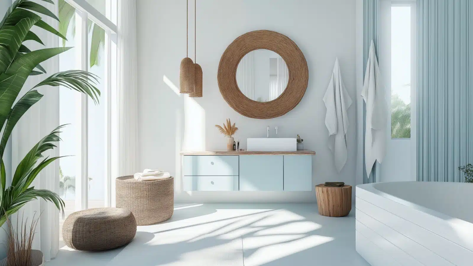 Modern Beach Bathroom Decor Inspiration for a Fresh and Serene Space