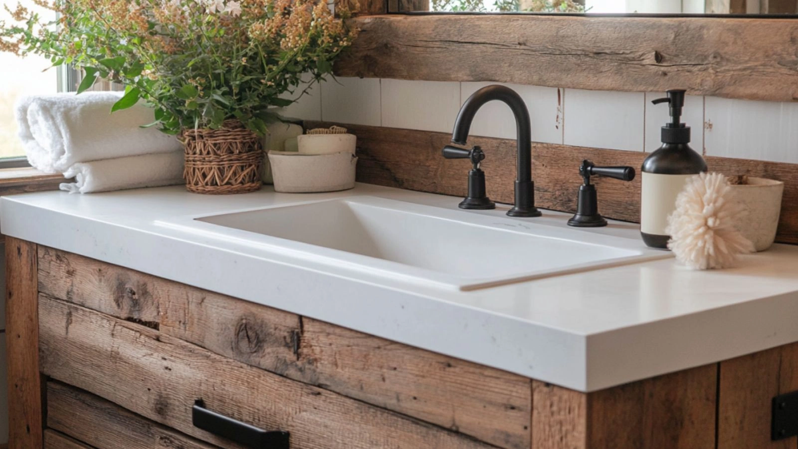 Small Rustic Farmhouse Bathroom Ideas for Cozy Spaces