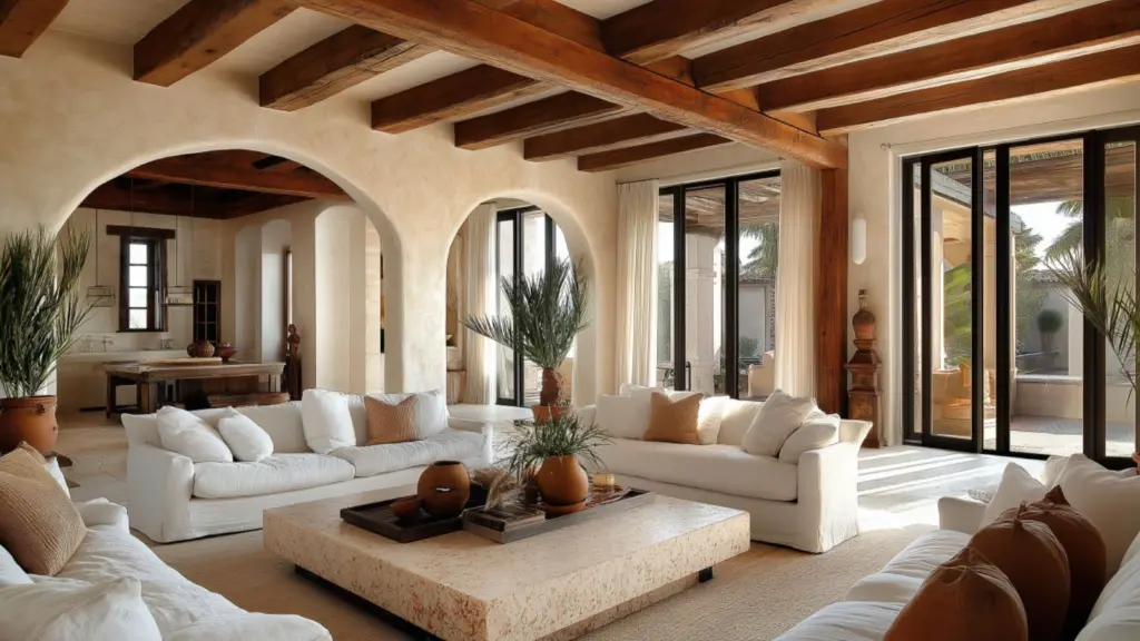 Modern Mediterranean Living Room Decor Inspiration