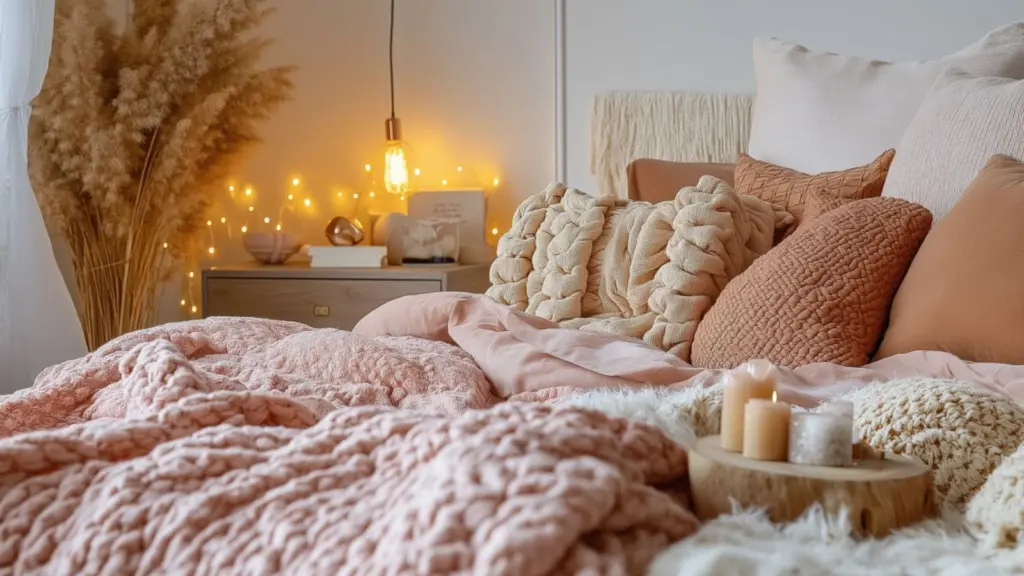 Cozy and Chic: Pink and Orange Bedroom Inspiration for a Stylish, Warm Retreat