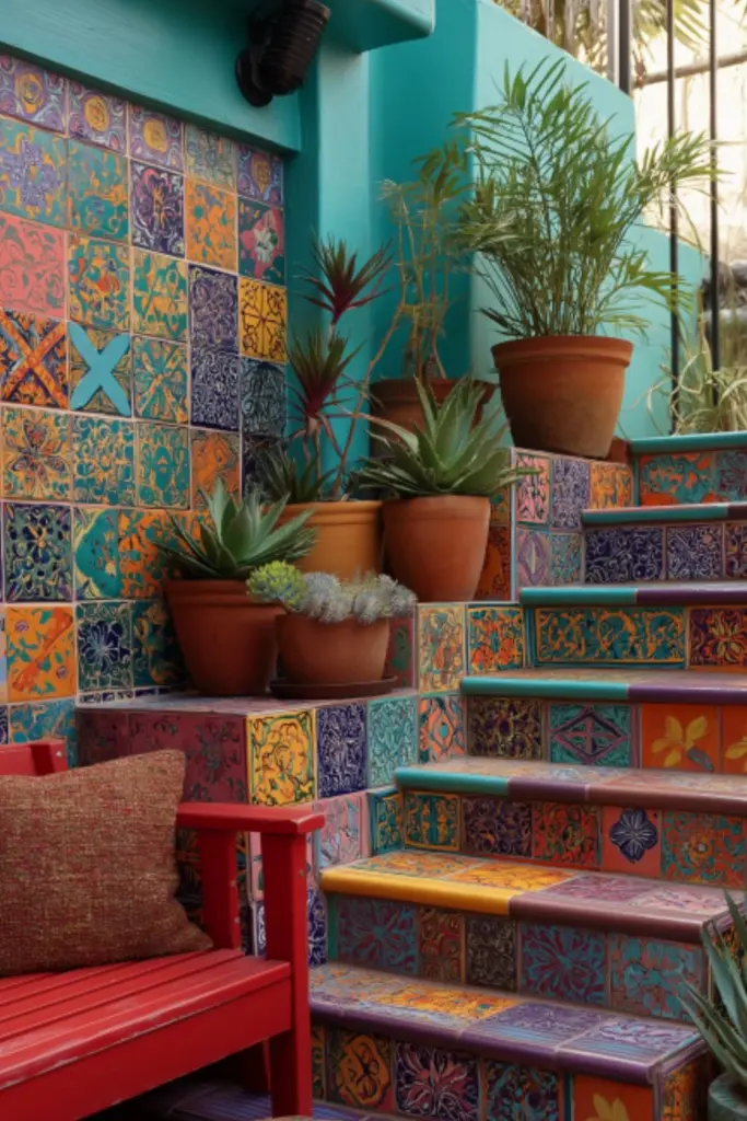 Design a Tranquil Mexican Patio Ideas Corner with Water Features for Authentic Relaxation