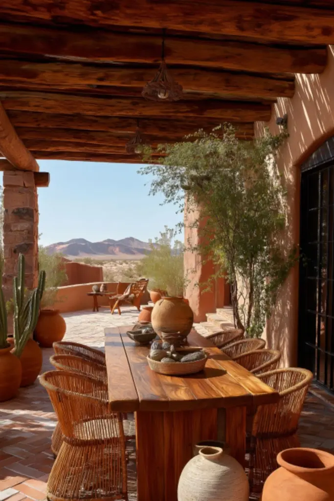 Design a Tranquil Mexican Patio Ideas Corner with Water Features for Authentic Relaxation