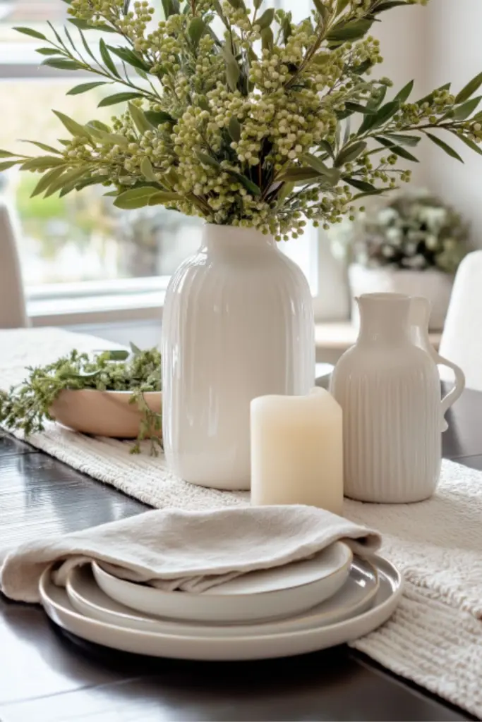 Minimalist Bloxburg Dining Room with Clean White Tones: Sleek Simplicity for Virtual Home Decor