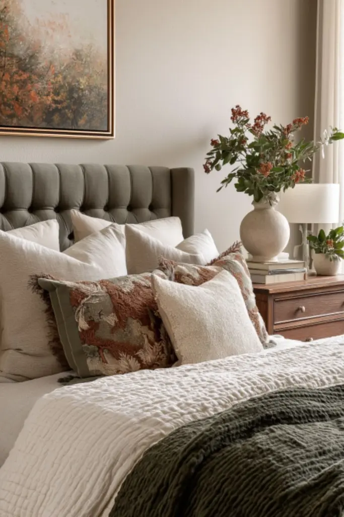 Transitional Fall Bedroom Ideas That Seamlessly Blend Summer and Autumn