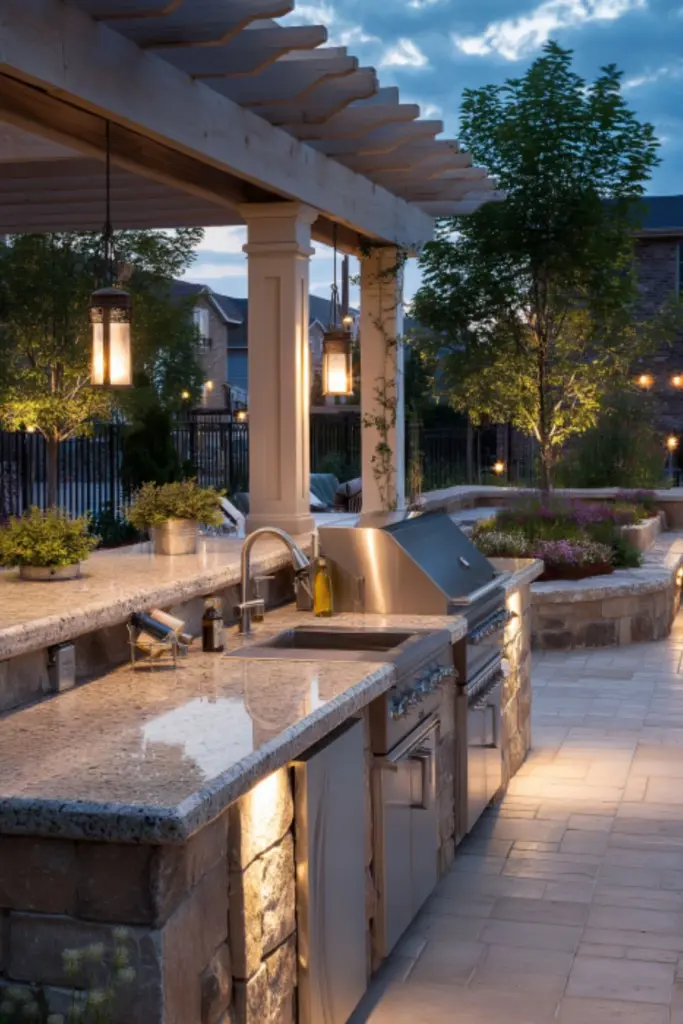 Luxury Large Backyard Ideas and Layout Tips Featuring the Perfect Outdoor Kitchen