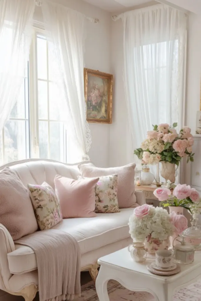 How to Create a Romantic Cozy Vintage Apartment with Lace and Florals
