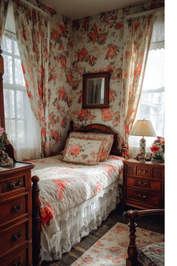 How to Create a Romantic Cozy Vintage Apartment with Lace and Florals