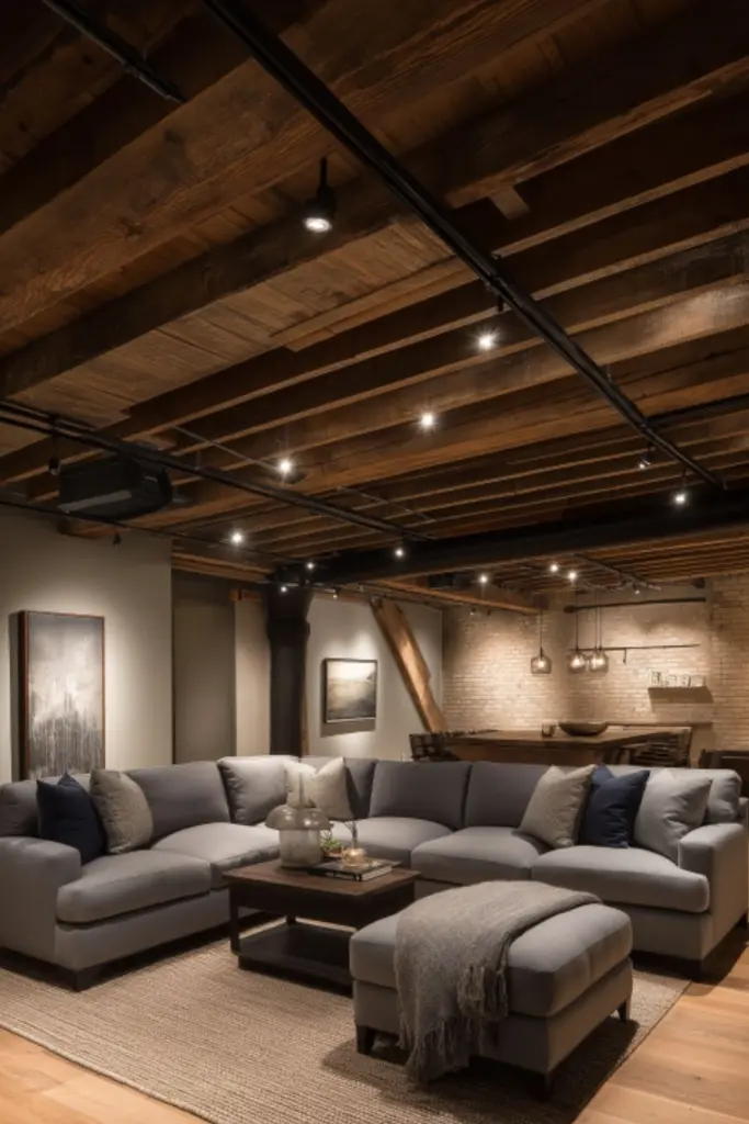 Cozy Exposed Basement Ceiling Ideas for Your Home: Stylish, Warm & Functional Designs