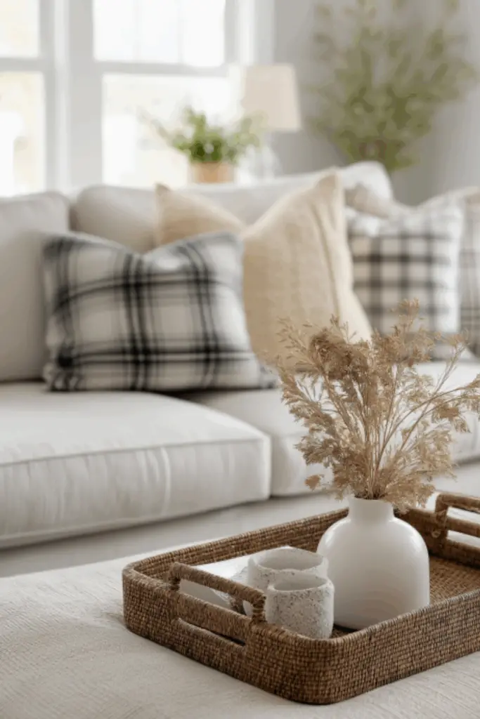 Modern Touches in a Classic Country Farmhouse Living Room: Style Ideas for a Beautiful Blend