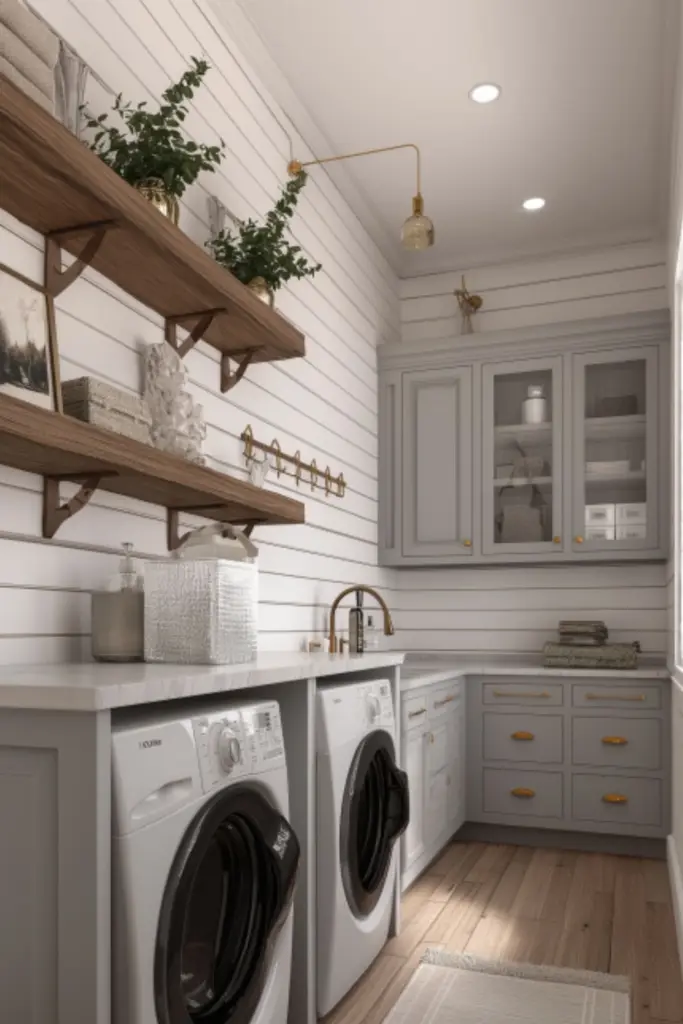 Farmhouse Style Laundry Room Bloxburg Builds with Vintage Charm and Cozy Details