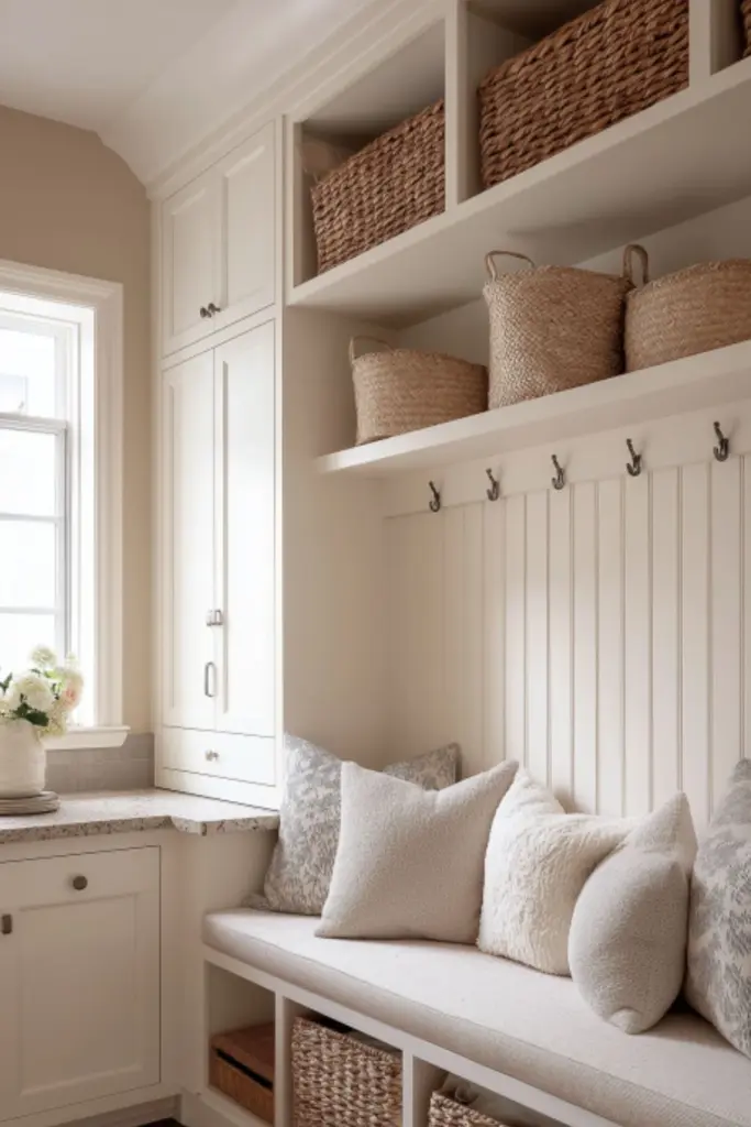 Farmhouse Style Laundry Room Bloxburg Builds with Vintage Charm and Cozy Details