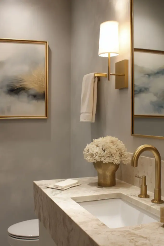 Elegant Guest Bathroom Inspiration with Luxe Finishes for a Sophisticated Welcome