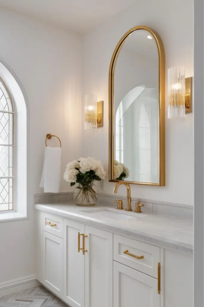 Elegant Guest Bathroom Inspiration with Luxe Finishes for a Sophisticated Welcome