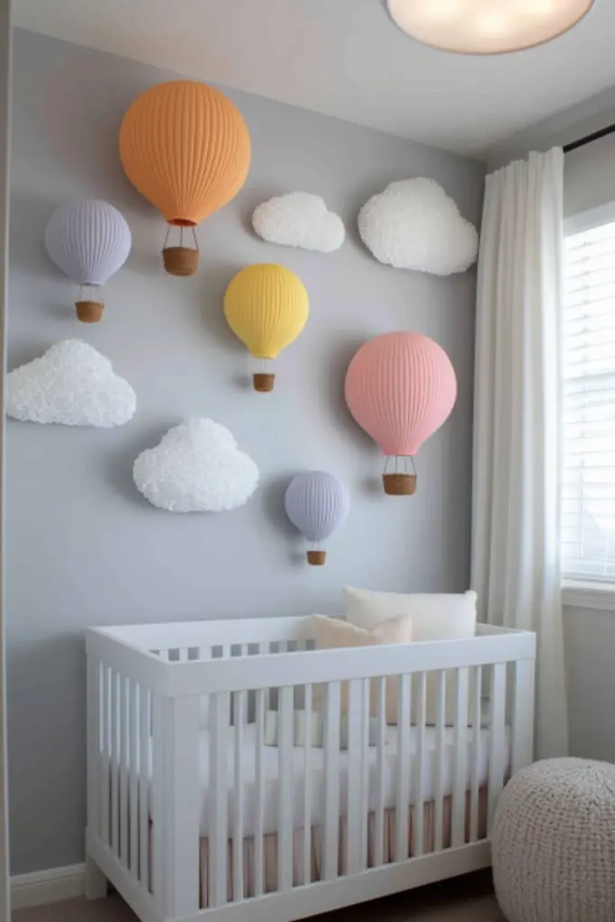 DIY Hot Air Balloon Nursery Decorations for a Whimsical and Dreamy Baby Room