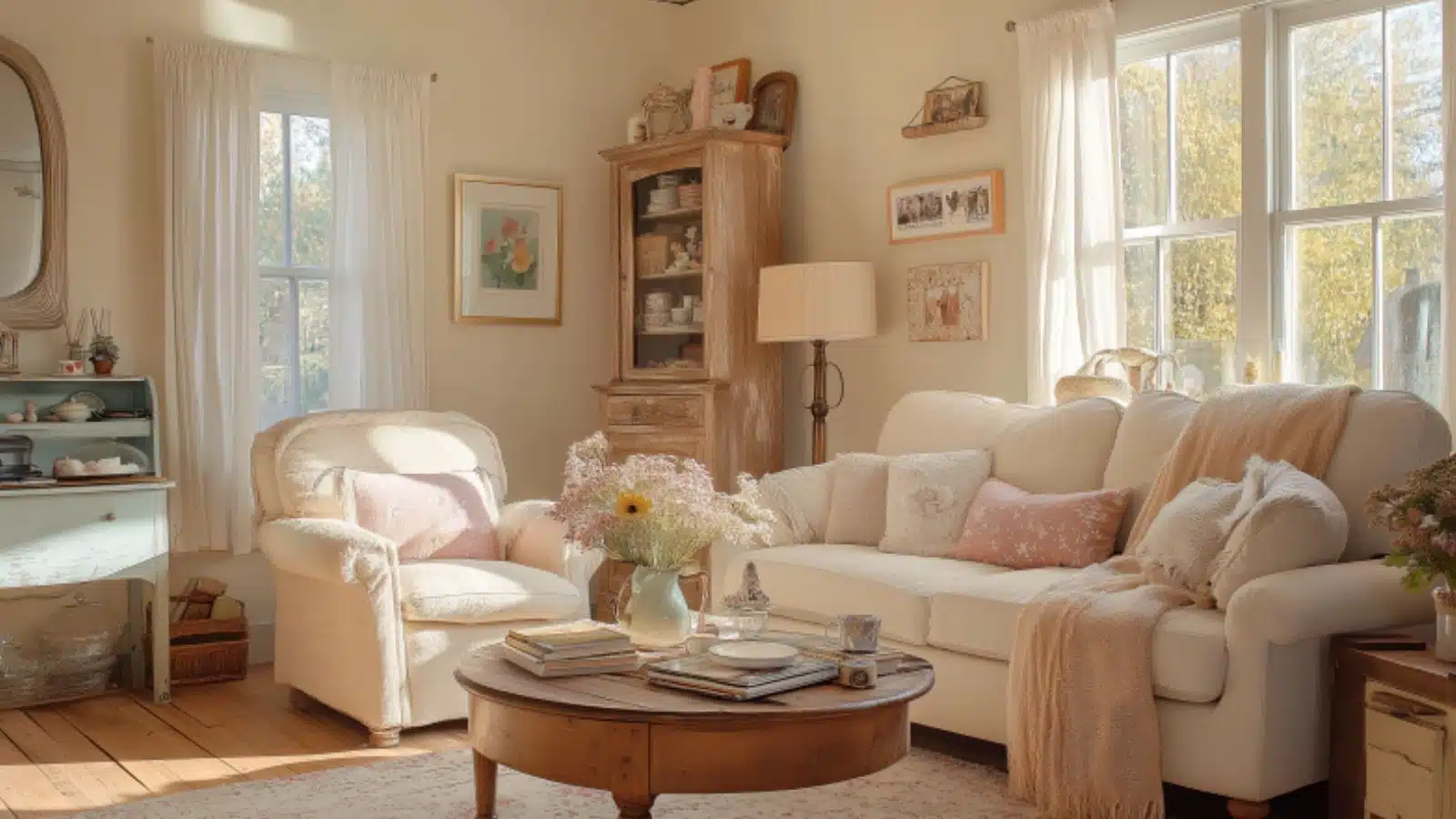 Light and Airy Cottage Style Living Room Decor Inspiration for a Serene Home Refresh