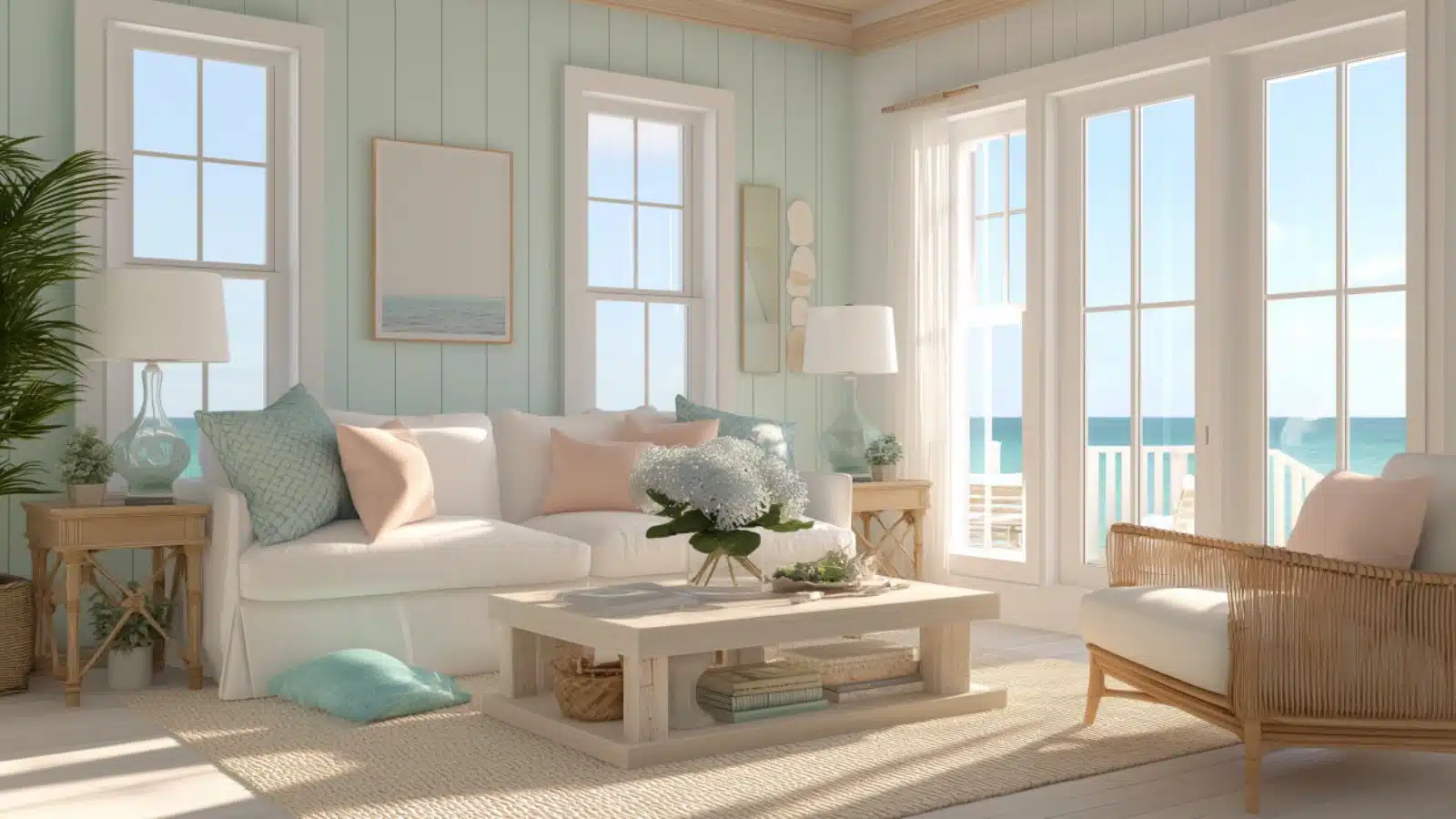 How to Design a Colorful Beach House Living Room with Soft Pastels for a Breezy Coastal Vibe