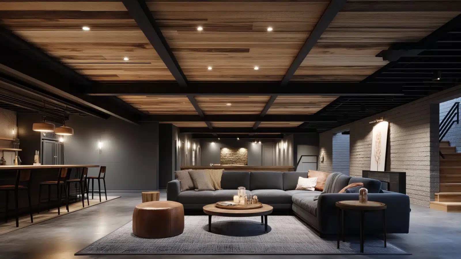 Cozy Exposed Basement Ceiling Ideas for Your Home: Stylish, Warm & Functional Designs