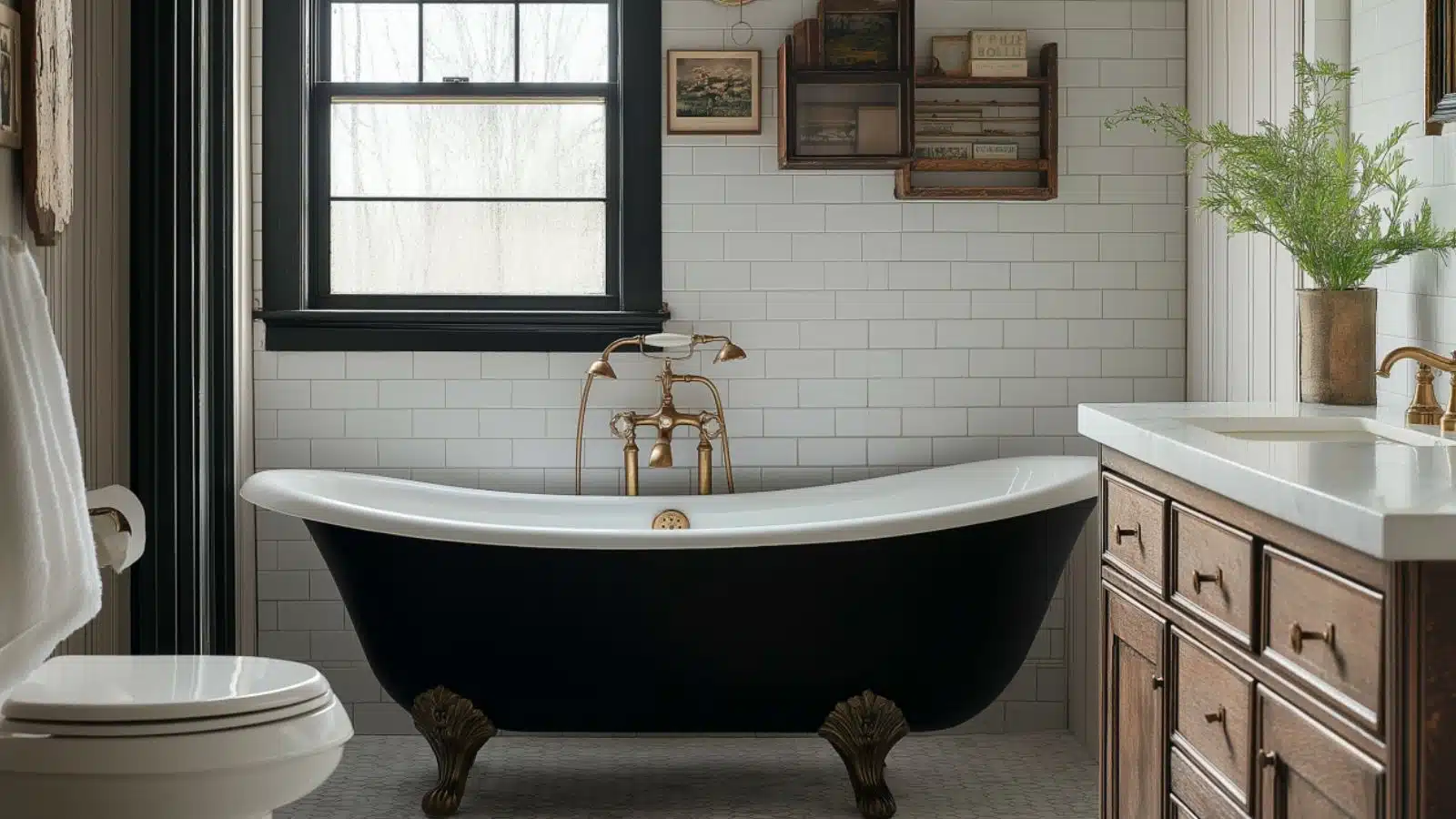 Step-by-Step Guide to Achieving a Moody Vintage Bathroom Look