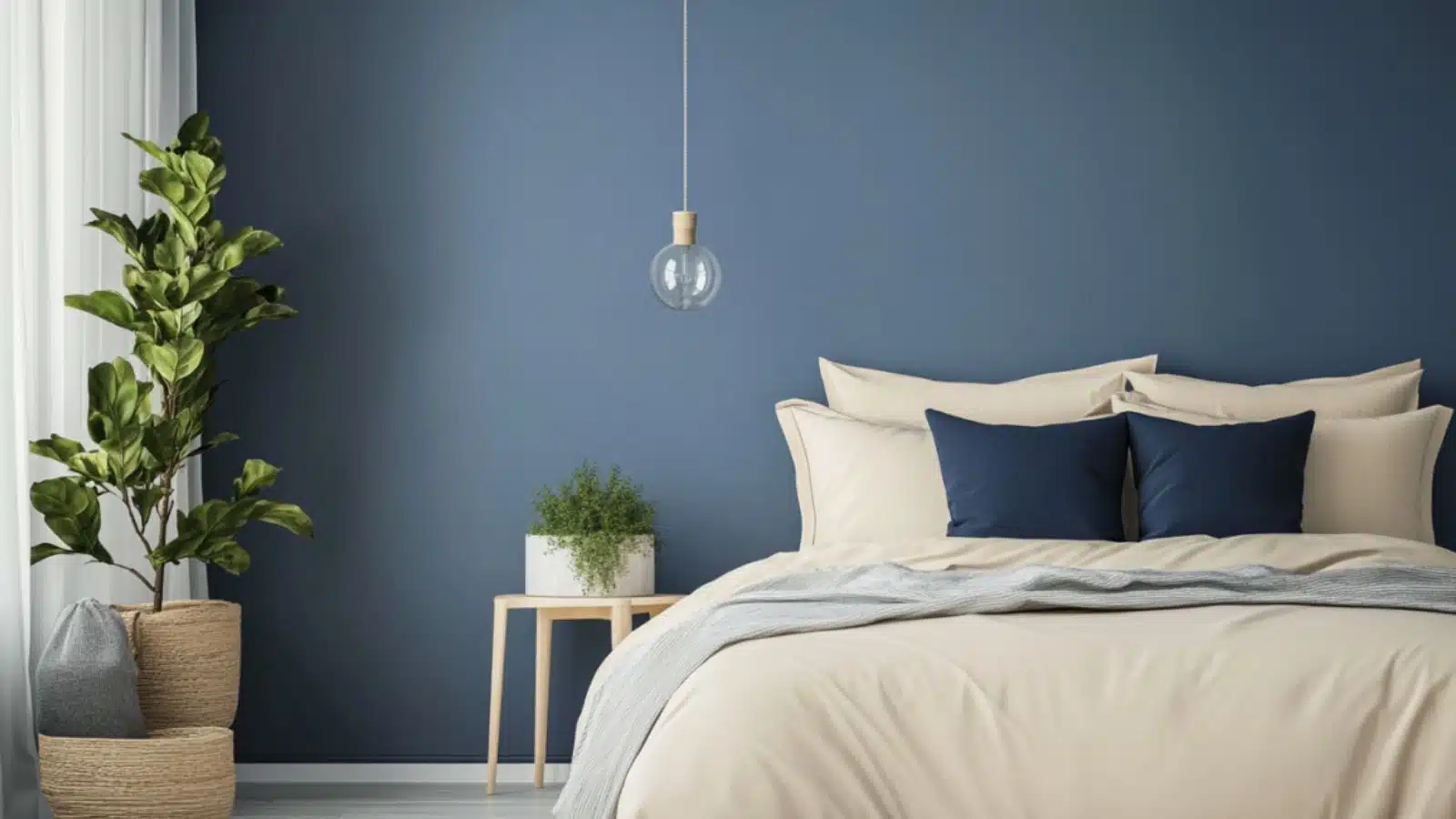 Modern Blue and Cream Bedroom Decor with Gold Accents: Create a Luxurious, Relaxing Space