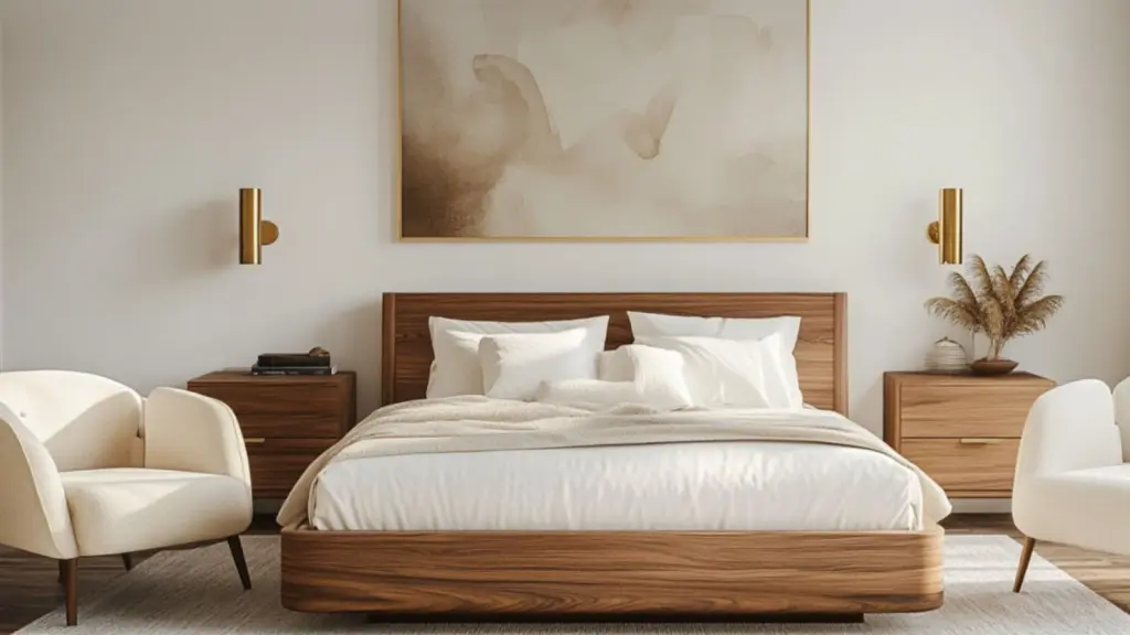 Modern Blue and Cream Bedroom Decor with Gold Accents: Create a Luxurious, Relaxing Space