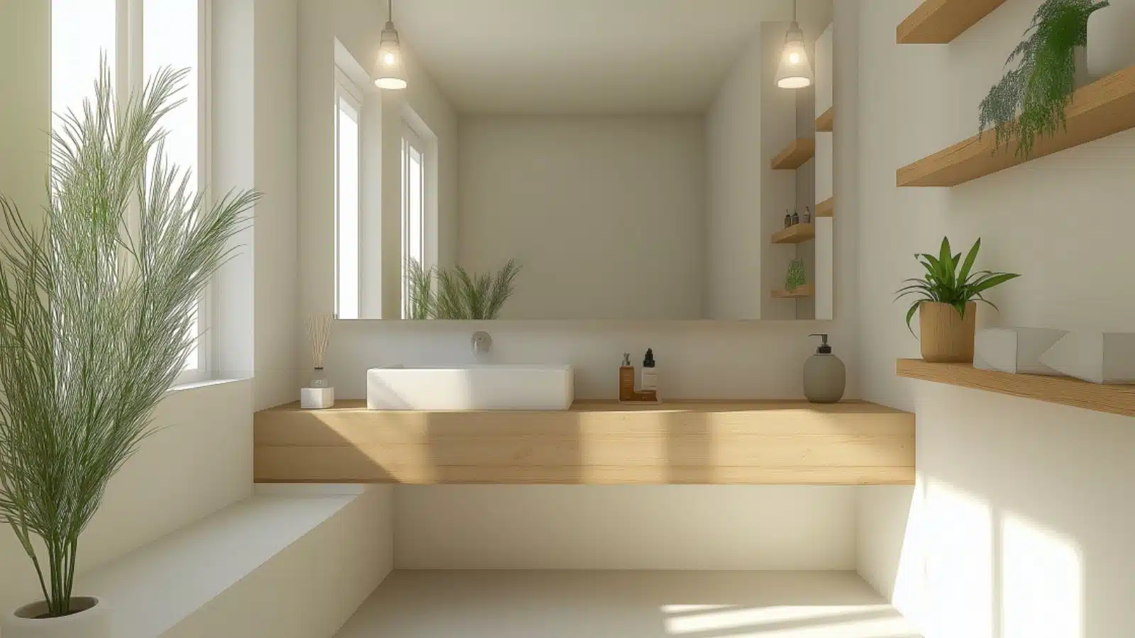 Minimalist Bloxburg Bathroom with Neutral Tones: Elegant and Functional Design Ideas