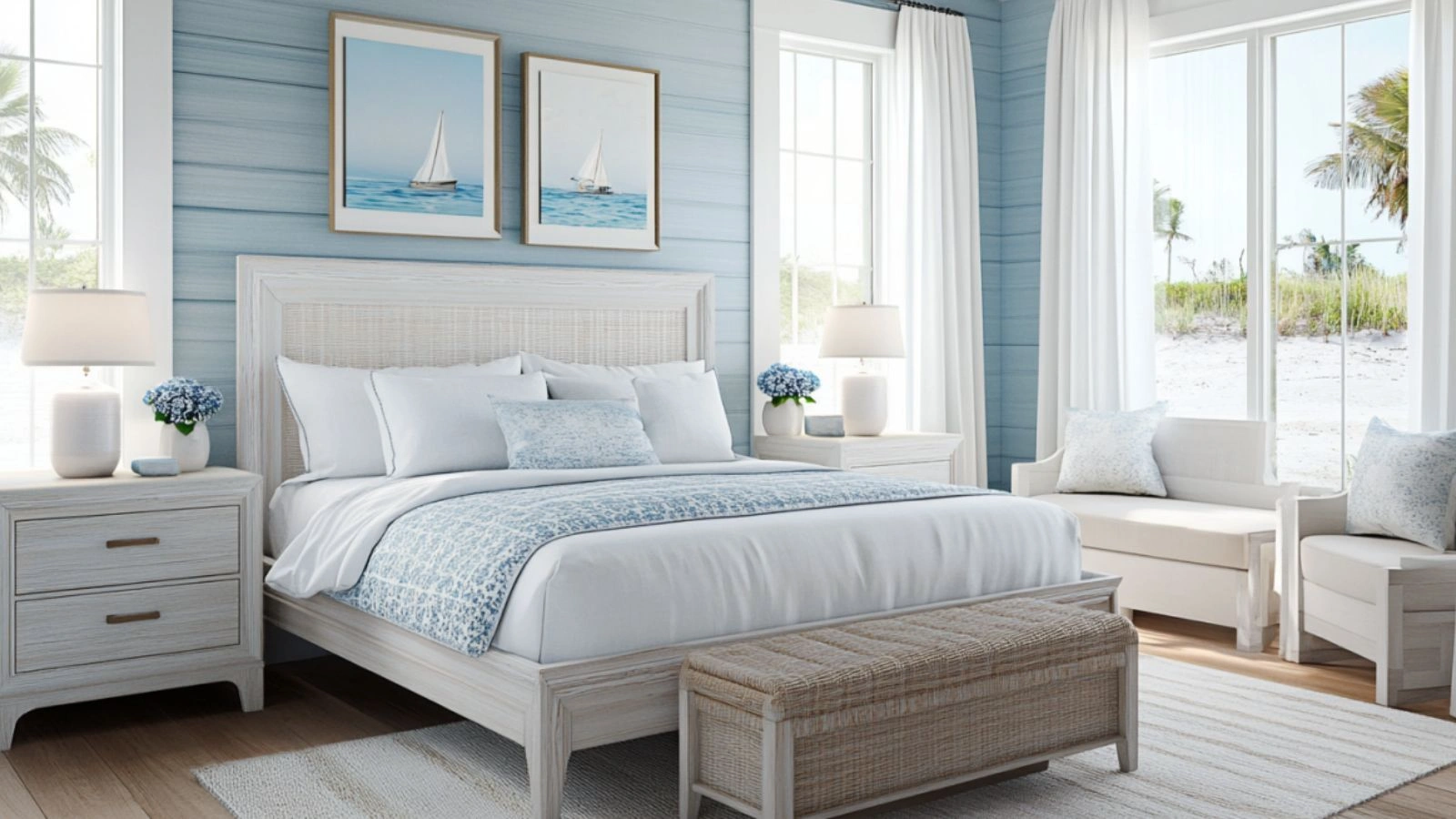 Coastal Summer Bedroom Aesthetic with Beachy Vibes: Create a Relaxing and Stylish Coastal Retreat