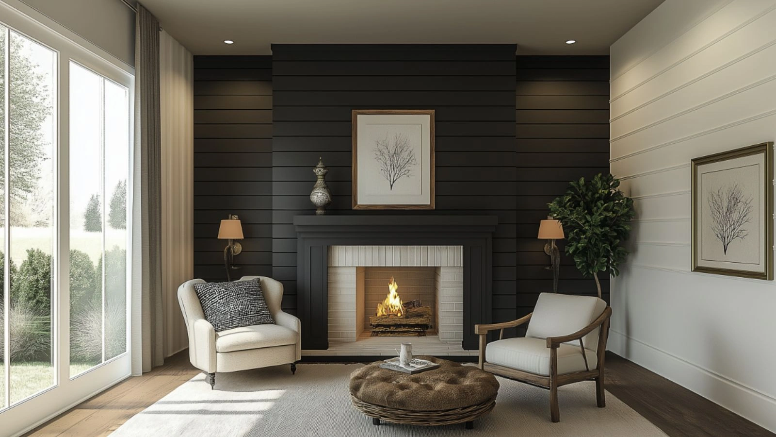 Shiplap Fireplace Ideas for Living Room: Adding Farmhouse Charm to Your Space