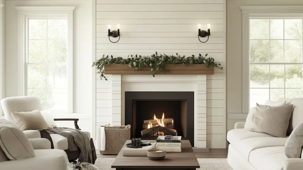 Shiplap Fireplace Ideas for Living Room: Adding Farmhouse Charm to Your Space