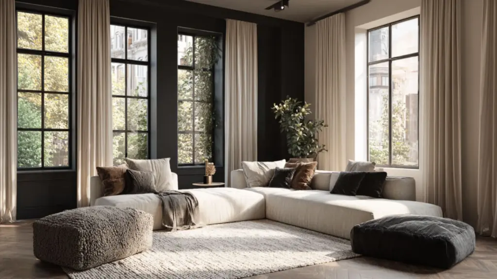 Chic Black Living Room Ideas for Apartments That Embrace a Contemporary Look