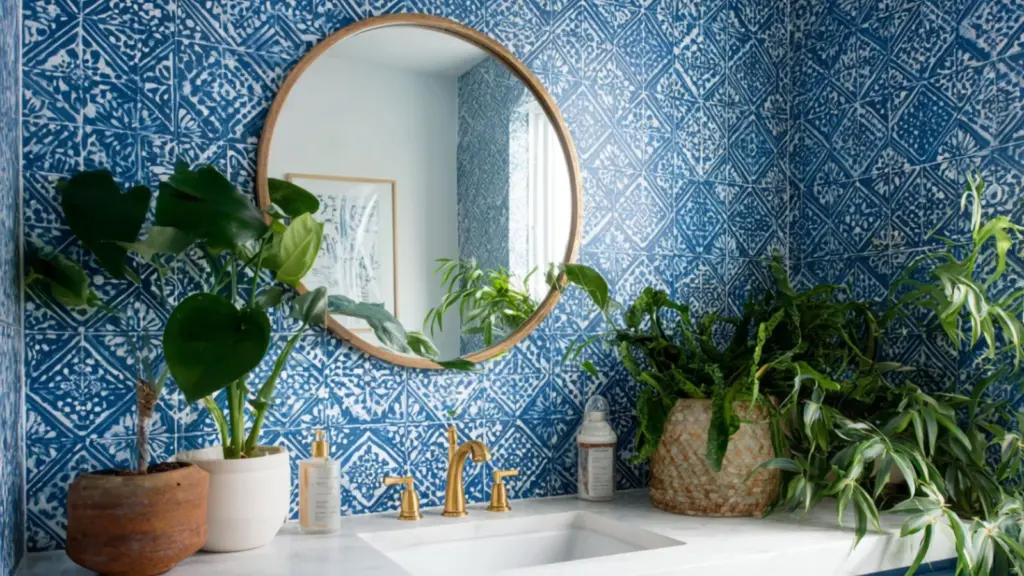 DIY Bathroom Counter Updates Using Peel Stick Backsplash