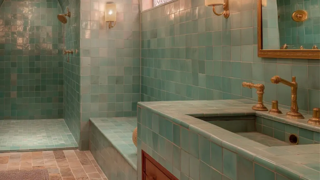Mediterranean Bathroom Ideas with Zellige Tile and Arched Mirrors for a Timeless Spa-Like Retreat