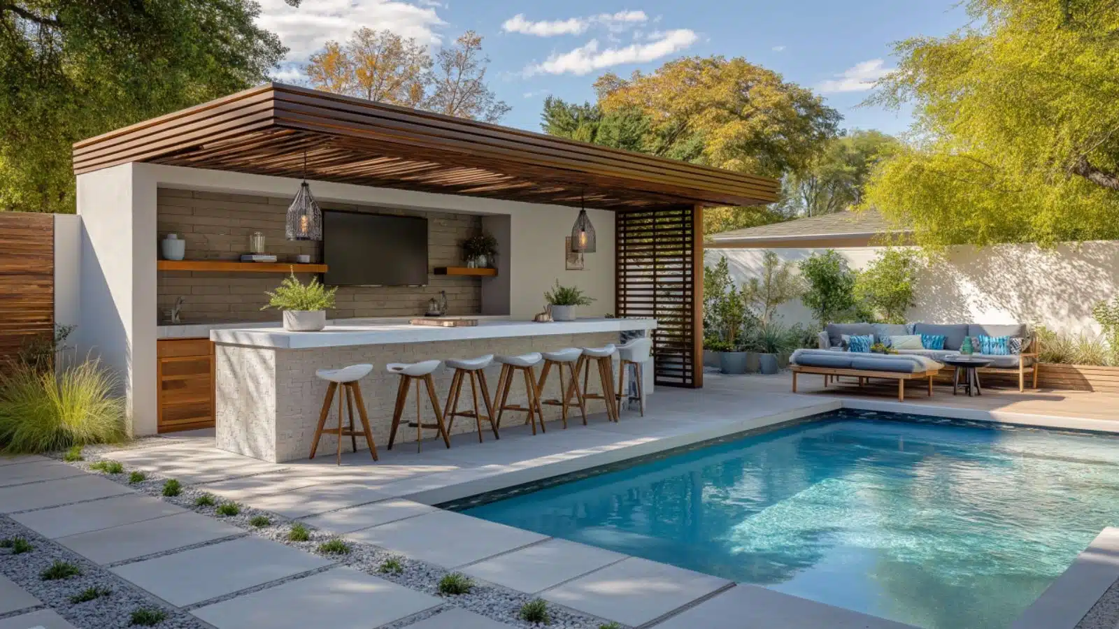 Poolside Outdoor Kitchen Ideas: Where Cooking Meets Relaxation in Your Backyard Oasis
