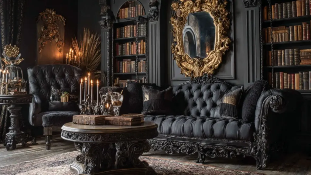 Moody Maximalist Whimsigoth Living Room Style: Bold, Dreamy Decor for the Eclectic at Heart