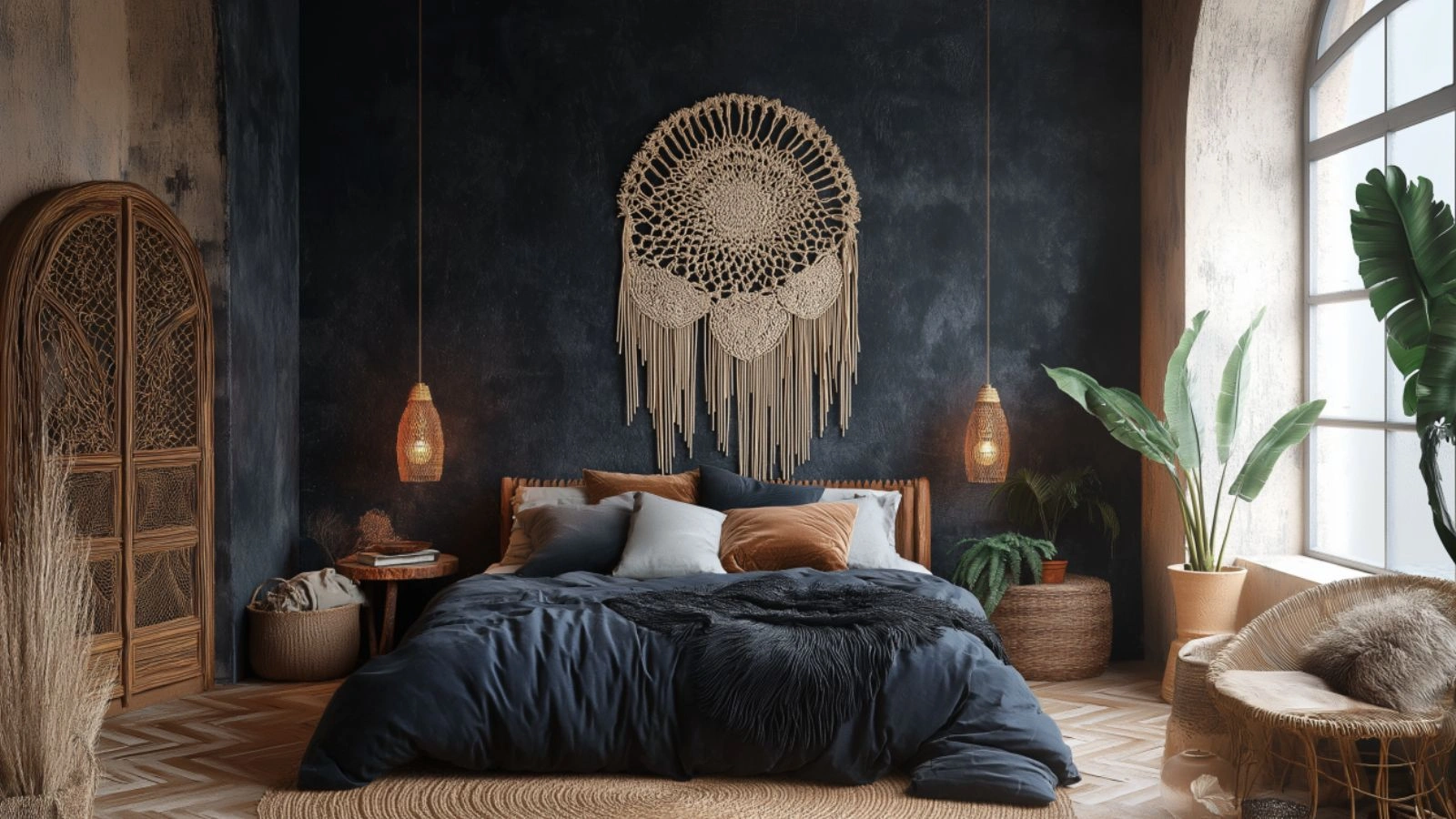 Modern Black Boho Bedroom Ideas for a Chic Look