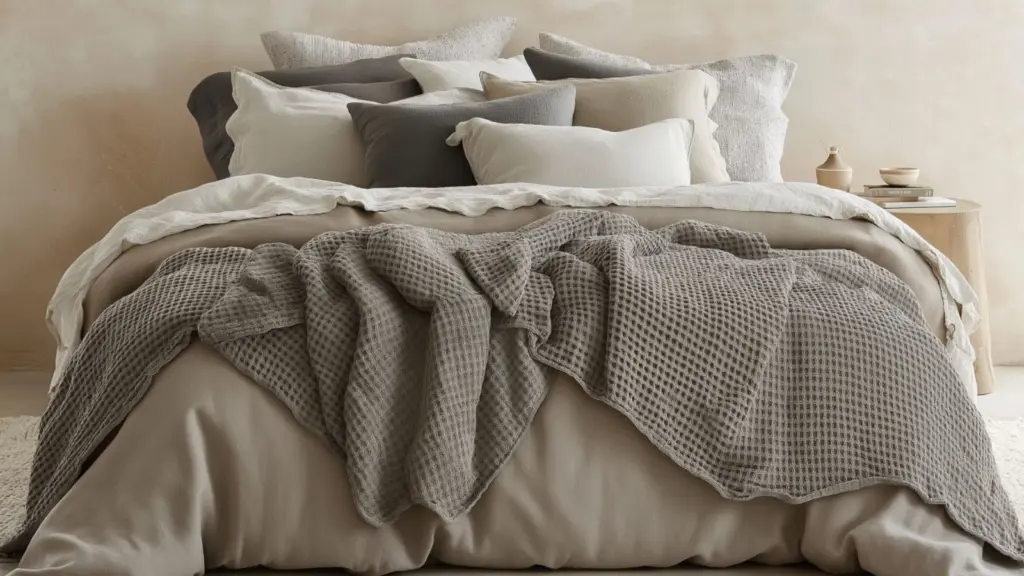 Modern Warm Cozy Bedroom Ideas: Neutral Tones and Natural Textures for a Relaxed Retreat