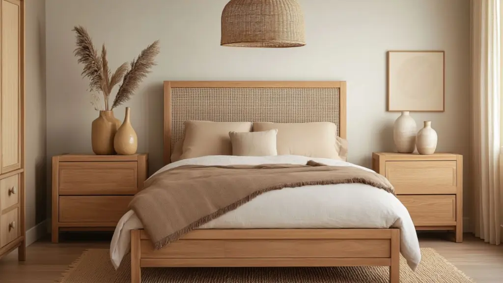 Modern Warm Cozy Bedroom Ideas: Neutral Tones and Natural Textures for a Relaxed Retreat