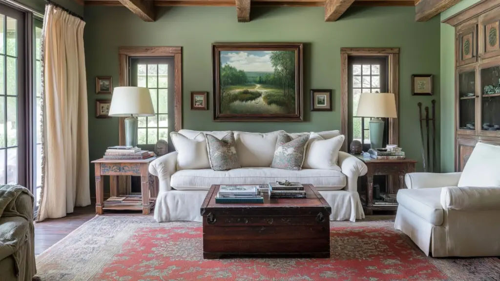 Rustic Southern Living Rooms with Vintage Touches