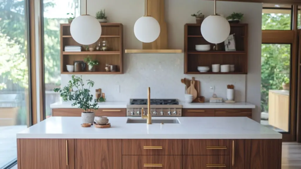Modern Mid-Century Modern Kitchen Island Inspirations: Sleek Design Ideas for Stylish Functionality