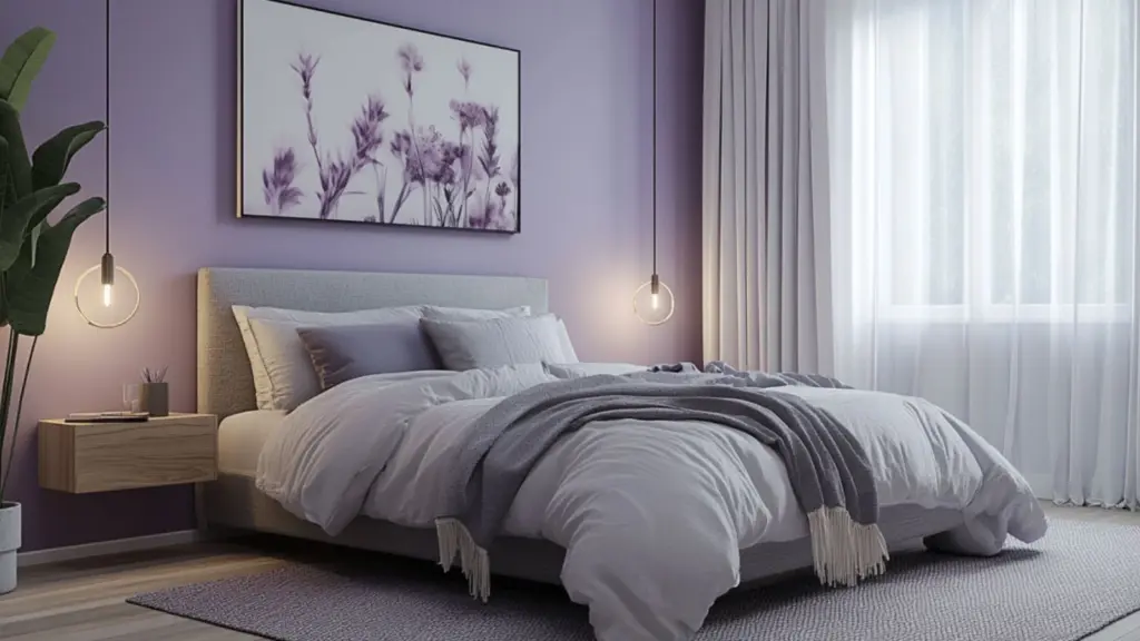 How to Style Purple Bedroom Decor with Neutrals