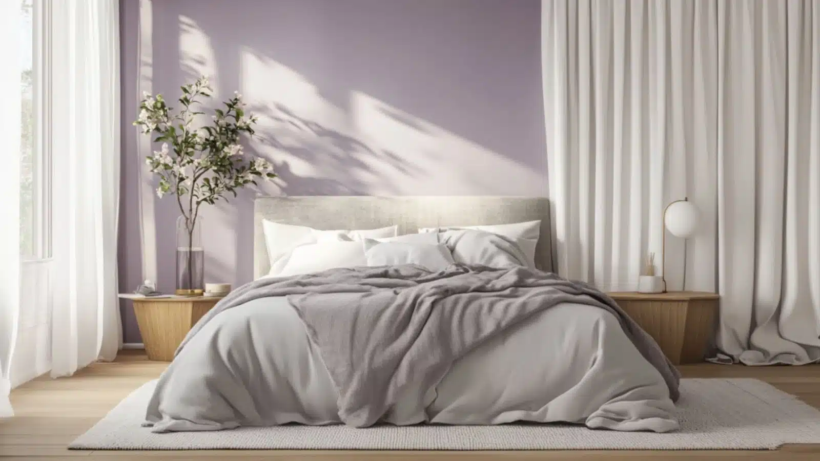 How to Style Purple Bedroom Decor with Neutrals