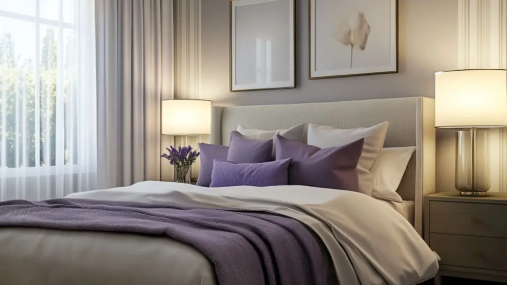 How to Style Purple Bedroom Decor with Neutrals