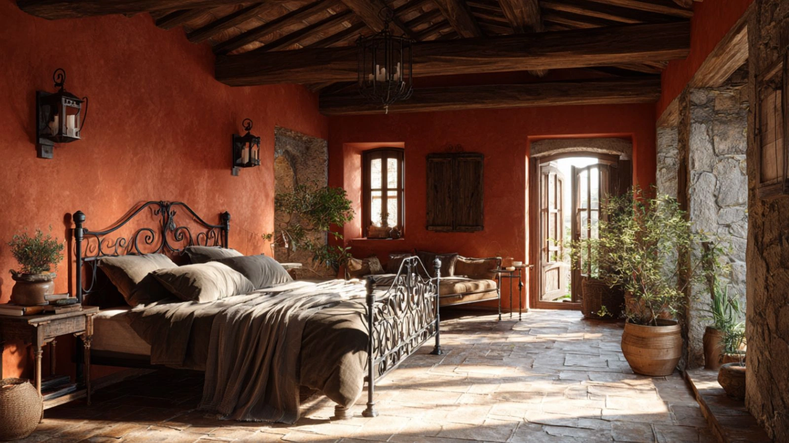 Serene Tuscan Bedroom Vibes for Peaceful Mornings: Rustic Charm Meets Relaxed Elegance