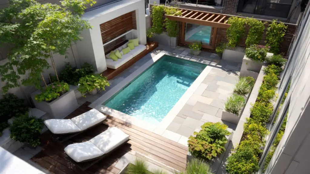 Modern Small Pool Ideas with Stylish Decking: Elegant Outdoor Designs for Compact Spaces