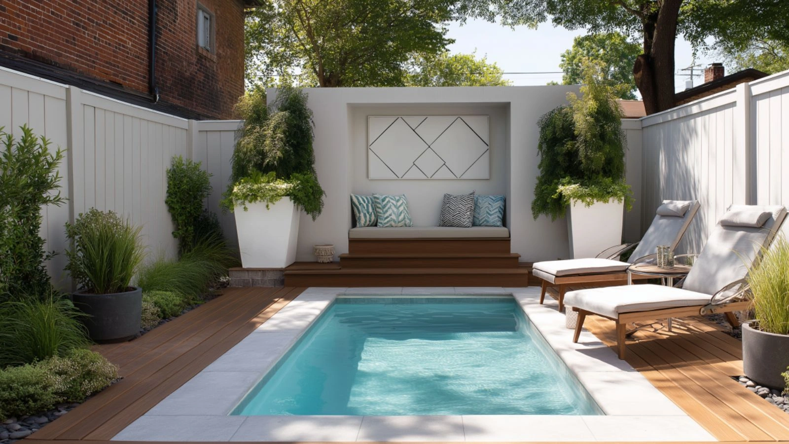 Modern Small Pool Ideas with Stylish Decking: Elegant Outdoor Designs for Compact Spaces