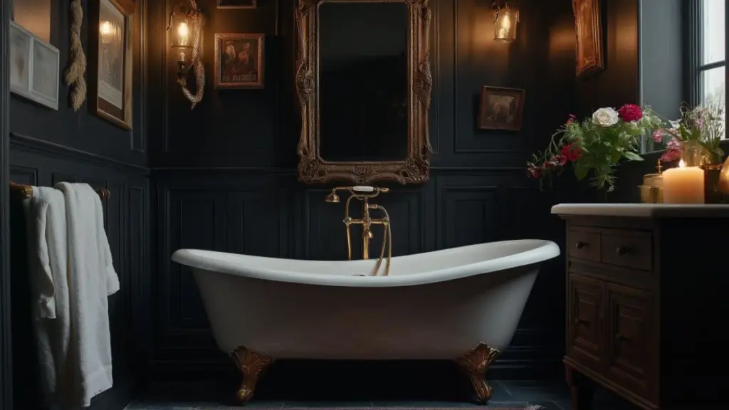 How to Style a Whimsigoth Bathroom with Celestial Accents