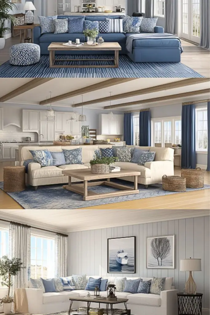 What Interior Designers Love Most About Blue and White Living Rooms