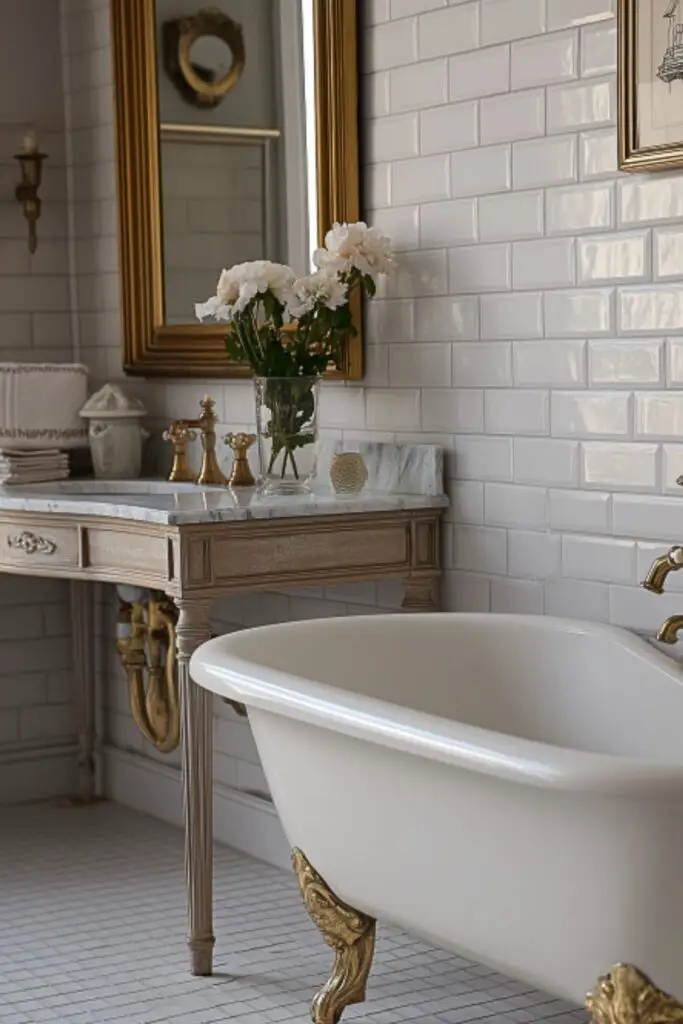 Turn Your Bathroom into a Retreat with Vintage French Bathroom Decor Ideas