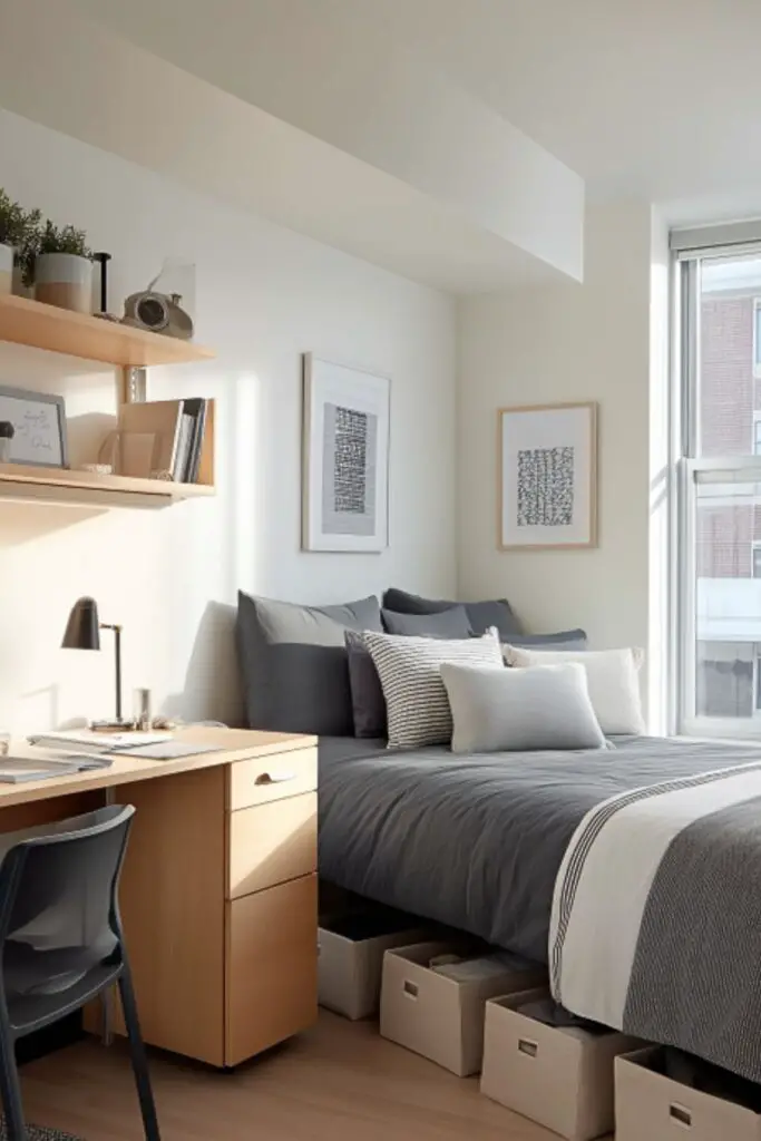 Minimalist Boys Dorm Room Ideas for College Guys: Sleek Design Meets Function